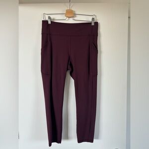 Lululemon Wunder Train High-Rise Crop, Cassis, Size 10